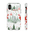 Nordic Christmas Print - Impact Resistant Phone Case iPhone X Glossy